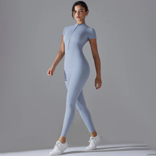 Women's Fitness Zipper Suit